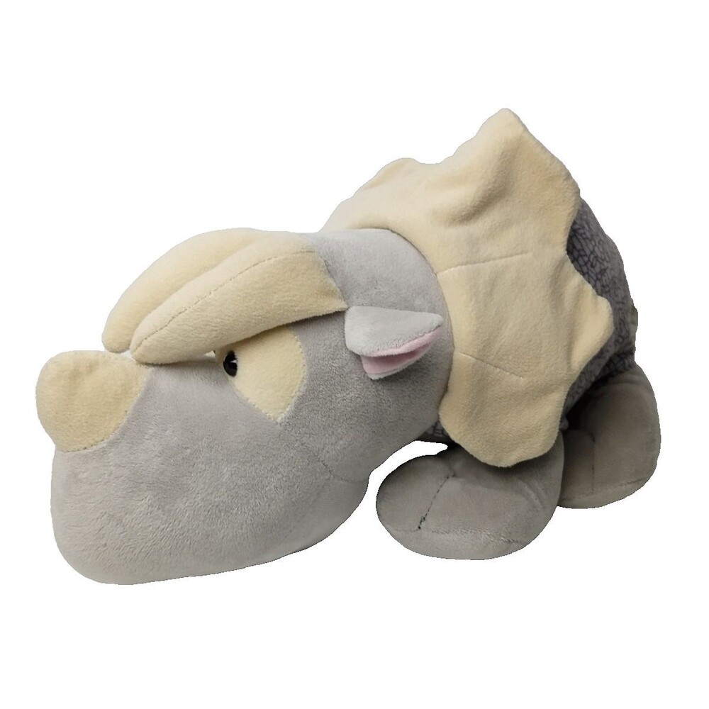 Animal Alley Gray Triceratops Dinosaur Plush Stuffed Animal 20"